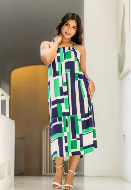 Summer Breeze Casual Halter Neck Dress