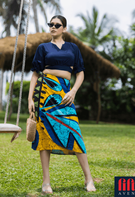 Special Avrudu Printed Wrap Around Skirt & Top